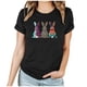 thumbnail image 1 of Mujeres Manga Corta de Verano Tops Día de San Valentín Impreso Cuello Redondo, Camisa de Moda Casual Blusa, 1 of 6