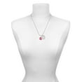 thumbnail image 2 of Delight Jewelry 12mm Crystal Rivoli - Hot Pink She is Clothed in Stength and Dignity Charm Necklace, 20"+3", 2 of 4