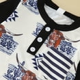 thumbnail image 3 of Gibobby pantalones deportivos Mono de manga larga de invierno para niños pequeños, prendas de vestir con estampado de para bebés, ropa negra y azul(Negro， 12-18 Meses), 3 of 5
