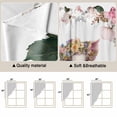 thumbnail image 5 of Spring Floral Pig Swag Curtains for Kitchen/Bedroom/Living Room, Elegant Pink Botanical Scalloped Curtains 63 Inch Long, Rod Pocket Window Swag Topper Curtains Valances 2 Panels Set 36"x63", 5 of 8