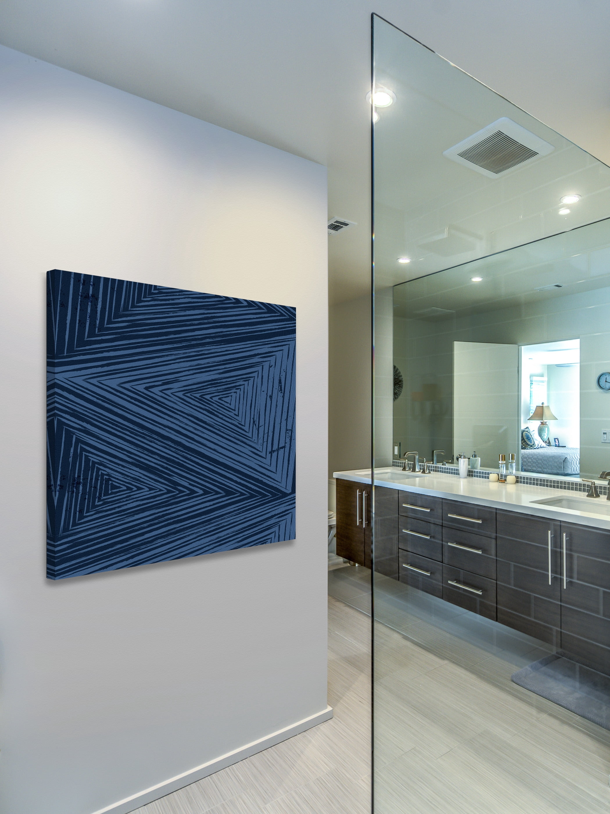 "Pyramid Views" Painting Print on Wrapped Canvas