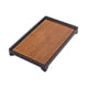 thumbnail image 5 of Bandeja de té de bambú, bandeja para servir té, accesorio decorativo resistente para té, plato compacto para aperitivos, mesa de té Gongfu para casa d 30 cm x 19 cm x 4 cm, 5 of 9