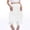 White, variant on DuoJiaJ Tulle Skirts for Women Layered Sequin Mesh Skirt Elastic Irregular Midi Length Skirt,Beige L