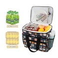 thumbnail image 2 of FORMRS Insulated Cooler Bag 24 Cans Capacity Soft Leakproof Lunch Box with Side Pockets, Blue Circle Mosaic, 2 of 7