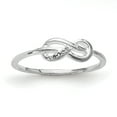 thumbnail image 1 of SS White Ice Infinity Diamond Ring Size 6, 1 of 3