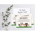 thumbnail image 4 of Inkdotpot 30 Books For Baby Shower Request Cards Bring A Book Instead Of A Card Jungle Animals Gender Neutral Baby Shower Invitations Inserts Games, 4 of 6