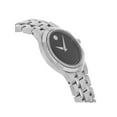 thumbnail image 5 of Movado Metio Stainless Steel Black Dial Quartz Ladies Watch 0606204, 5 of 7