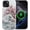 Blossoming Sakura Wave, variant on for iPhone 16e Case, Compatible with MagSafe, Dual-Layer Hard Shell, Silicone Cover, Full Body Protection Shockproof Case for iPhone 16e-Colorful Flowers Stained Glass Collage