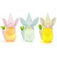 thumbnail image 3 of Moocorvic Light Up Easter Gnomes Plush Stuffed Bunny Easter Basket Stuffers Holiday Party Decorations Birthday Gift Table Decor(Yellow), 3 of 7