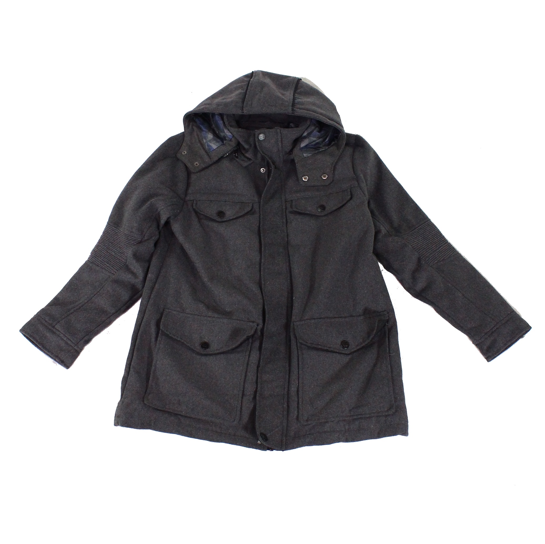 Urban Republic Coats & Jackets Mens Jacket Charcoal Medium Removable