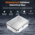 thumbnail image 2 of Caja de conexiones impermeable QILIPSU 51x41x20cm IP67 Outdoor, 2 of 9