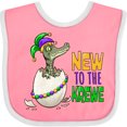 thumbnail image 3 of Inktastic New to the Krewe Mardi Gras Baby Alligator Boys or Girls Baby Bib, 3 of 4