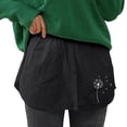 thumbnail image 3 of Youmylove Women 1-Pack Mini Underskirt Lower Skirt Sweep Shirt Extension Skirt With Buttons Shirt Extension Layering Top Bottom, 3 of 5