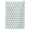 thumbnail image 2 of Tattoo Tablecloth, Aquarelle Style Compass Windrose with Boho Mystic Design Travel Theme, Rectangle Satin Table Cover Accent for Dining Room and Kitchen, 60" X 90", Blue Black Yellow, by Ambesonne, 2 of 2