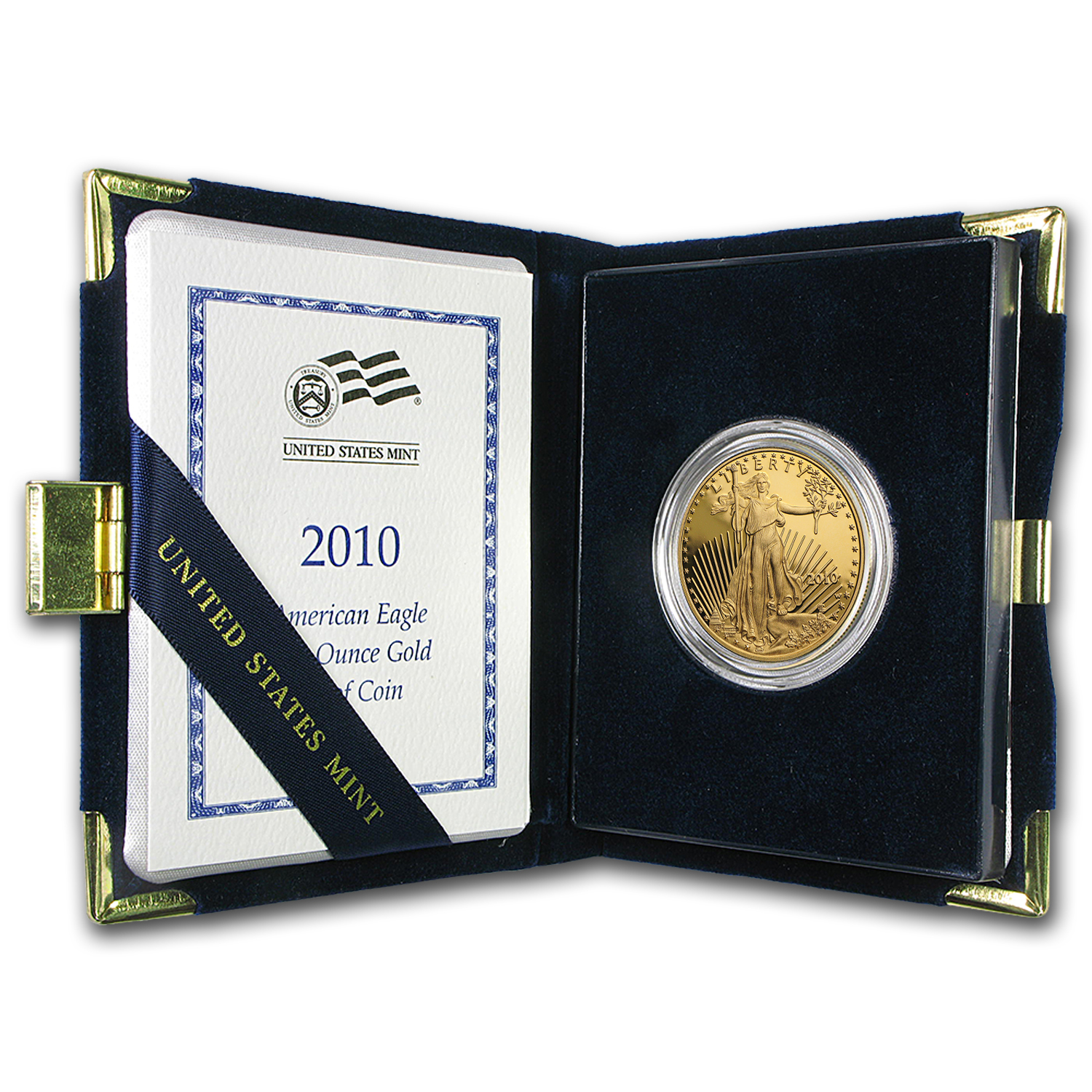 2010-W 1 oz Proof American Gold Eagle (w/Box & COA) - Walmart.com