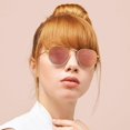 thumbnail image 2 of Alex Pink Mirrored Designer Fashion Womens Sunglasses, 2 of 6