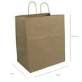 thumbnail image 2 of Darling Foodservice 14 x 15.25 Large To-Go Bag w / Handles - 200 / CS, 2 of 3