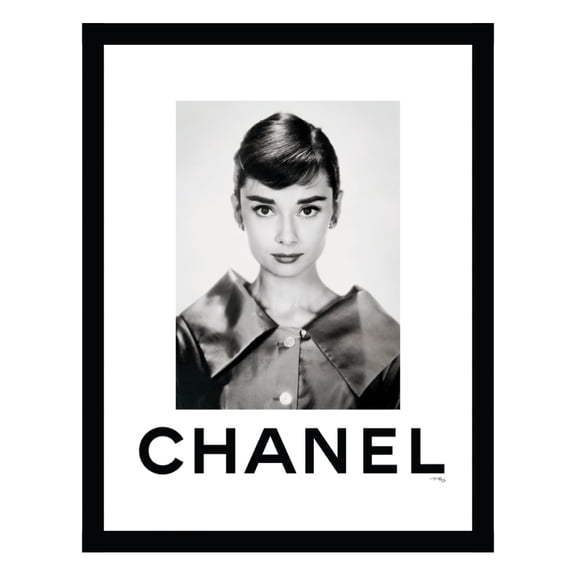 Audrey Hepburn Designer Fashion Framed Print
