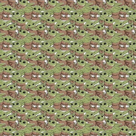 Star Wars Child Poses Stack Cotton Fabric