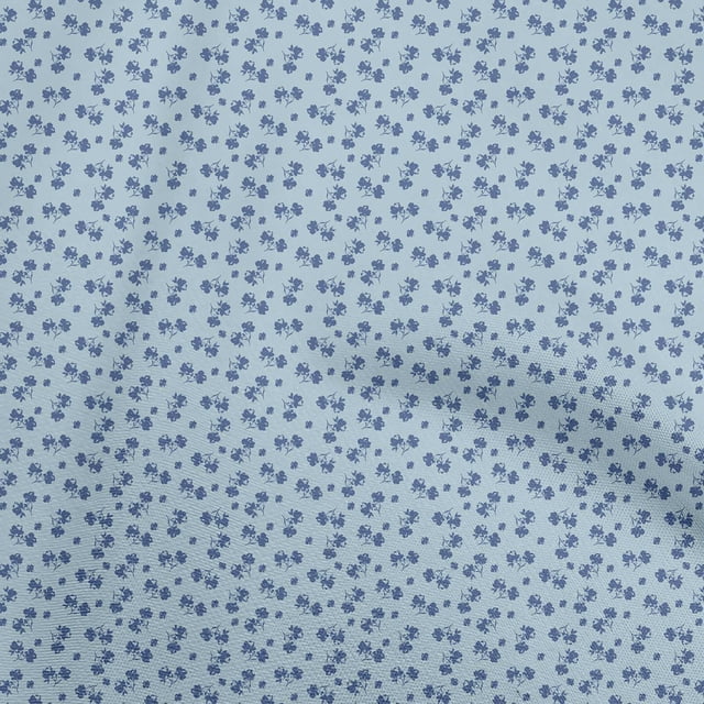 oneOone Georgette Viscose Light Blue Fabric Floral Sewing Craft Projects Fabric Prints By Yard 42 Inch Wide
