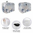 thumbnail image 5 of Coastal Fall Toaster Cover 2 Slice, Thanksgiving Blue White Pumpkins Leaves Wooden Dustproof Bakeware Oven Protector with Top Hook, Waterproof Small Kitchen Appliance Toasters Dust Cover, 11"x6"x8", 5 of 9