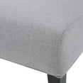 thumbnail image 3 of Noble House Cassandra Fabric Slipper Chair, Light Gray and Black, 3 of 7