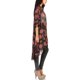 thumbnail image 3 of Nueva gasa de las mujeres del kimono de impresión dobladillo asimétrico flojo de la blusa de vest Romacci Kimono, 3 of 7