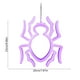 thumbnail image 3 of Luz decorativa de neón LED de Halloween | Funciona con batería USB | Brillo suave | Lámpara colgante portátil de pared o mesa | Decoración del hogar de fiesta espeluznante | 9x8 pulgadas | Blanco, 3 of 6