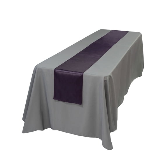 Restaurantware-Table Tek 12 x 108 Inch Table Runners, 10 Satin Long Runners - Machine Washable, Decorative, Orange Polyester Party Runner, For Weddings And Events