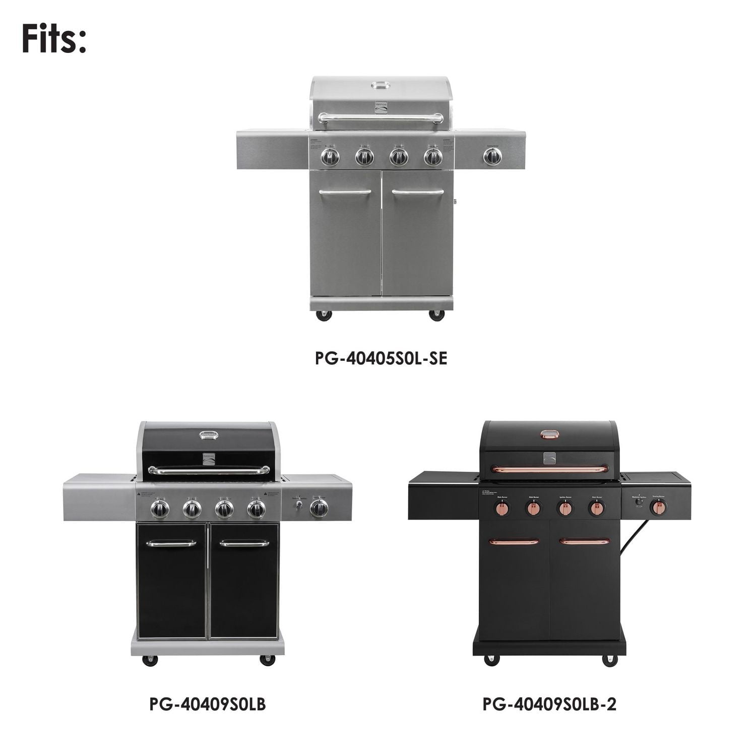 Kit de conversion au gaz naturel Kenmore 10 pi pour barbecue 4 brûleurs avec brûleur latéral à saisie