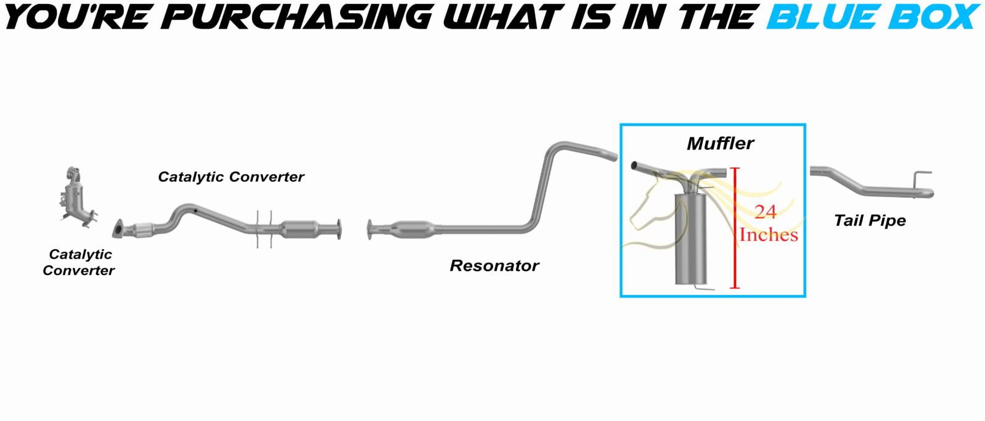 Northeastern Exhaust Stainless Steel Exhaust Muffler Fits 2011–2015 Chevrolet Cruze 1.4L & 1.8L Direct Fit