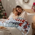 thumbnail image 4 of Christmas Xmas Flannel Blanket for Bed,Travel and Camping, Tree Gnome Deers Bird Snowflake Super Soft Cozy Blanket for All Seasons 40"x60", 4 of 9