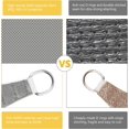 thumbnail image 4 of Rectangular Shade Sail, Resistant and Breathable for Garden Terrace Camping Pool Party, Anti UV, with Rope (3x3x3m, Light Grey), 4 of 5