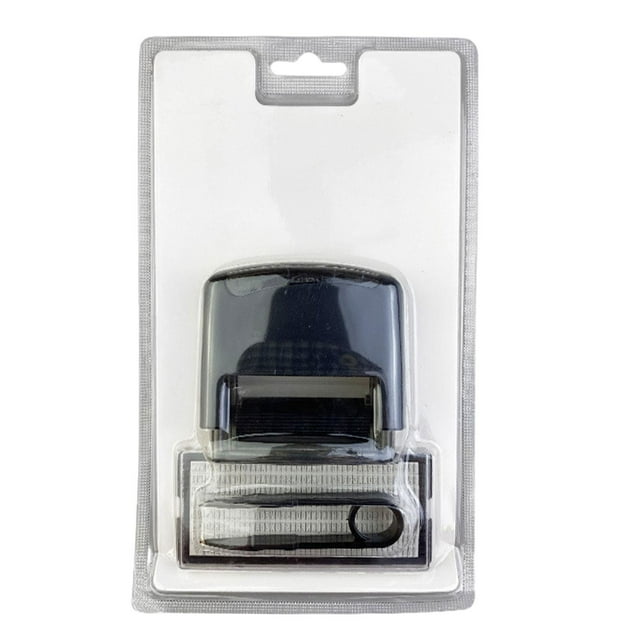GUOOL Tampon en Caoutchouc Auto-Encreur Compact pour Codage Notaire Comptabilité Noir