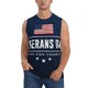 thumbnail image 1 of Fotbe Happy Veterans Day Men's Camiseta sin Mangas Estampada para Hombres, Playera Casual para Gimnasio, Entrenamiento, Playa-XX-Large, 1 of 7