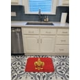 thumbnail image 3 of Carolines Treasures 8185RUG Christmas Fleur De Lis Tree with lights Machine Washable Memory Foam Mat, 3 of 4