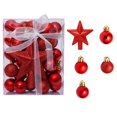thumbnail image 5 of 30 piezas de 3 cm para decoración del hogar, regalos de bricolaje, colgante de gota, decoración de árbol de Navidad, bola de Navidad, colgante, 5 of 5