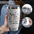 thumbnail image 4 of Sister Gifts Tumbler from Sisters,20 oz Stainless Steel Insulated Tumblers with Lid,Birthday Gifts for Women,Bestie Gifts,Christmas Gifts (a sisters is god''s), 4 of 6