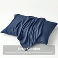 thumbnail image 3 of JML Brushed Microfiber Pillowcases King Set of 2, Soft and Cozy, Wrinkle, Fade, Stain Resistant,20"x 40",Navy, 3 of 5