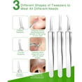 thumbnail image 3 of 15 PCS Blackhead Remover Pimple Popper Tool Kit,Black Head Removal Extractor for Acne Comedone Whitehead Popping Zit Blemish Facial Skin Care Tools with Metal Case, 3 of 7