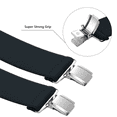 thumbnail image 2 of Buyless Fashion Suspenders for Men - 48" Elastic Adjustable Straps 1 1/4" - X Shape - 5134-Black, 2 of 6