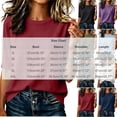 thumbnail image 4 of Yxbdin Basic Tees for Women Summer Crew Neck T Shirts Classic Half Sleeve Tshirts Lightweight Relaxed Fit Tops Solid Color Tees Everyday Daily Wear, 4 of 8
