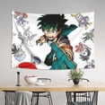 thumbnail image 3 of My Hero Academia Tapestry, Anime Wall Poster Art, Wall Tapestry For Bedroom Living Room Dorm Room, Wall Hanging For Festival Party Events Background Photography Backdrop, 60x40 Inch, 3 of 9