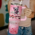 thumbnail image 3 of Yorkie Travel Cup for Yorkie Lover,40 oz Yorkie Vacuum Insulated Tumbler with Handle, 3 of 6