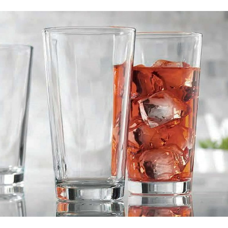 Home Essentials & Beyond Highball Glasses 16 oz Glass Drinking Cups for  Cocktails & Juices, 10 Pack