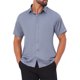 thumbnail image 4 of CAMISAS DE MANGA CORTA PARA HOMBRES INSPIRADORAS, ELÁSTICAS Y LIGERAS, CAMISAS FORMAL DE BOTONES SÓLIDAS EN GRIS, 4 of 5