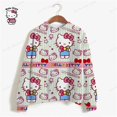 thumbnail image 3 of Sudadera de calle para mujer, sudaderas con capucha para mujer, sudaderas con estampado de dibujos animados, sudadera corta con estampado de HELLO KITTY para mujer, 3 of 5