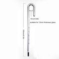 thumbnail image 3 of Aquariums U Shape Hanging Glass , Transparent Aquarium Temperature Monitor, Accurate Fish  Water Temperature Monitor, 3 of 8