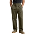 thumbnail image 3 of Men's Lightweight Sweatpants Cotton Straight Leg Lounge Pants with Pockets Elastic Waist Outdoor Hiking Pant, 3 of 8