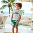 thumbnail image 5 of Mqqzkk Toddler Boys 2 Piece Summer Outfits Short Sleeve Graphic T-Shirts and Shorts Basic Kids Set 4-8 Years Olds, 5 of 6